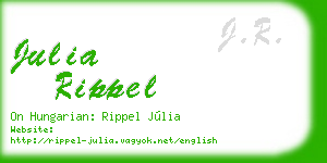 julia rippel business card